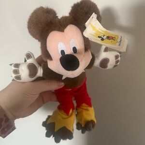 Vintage Werewolf Disney Mickey Mouse Plush Toy